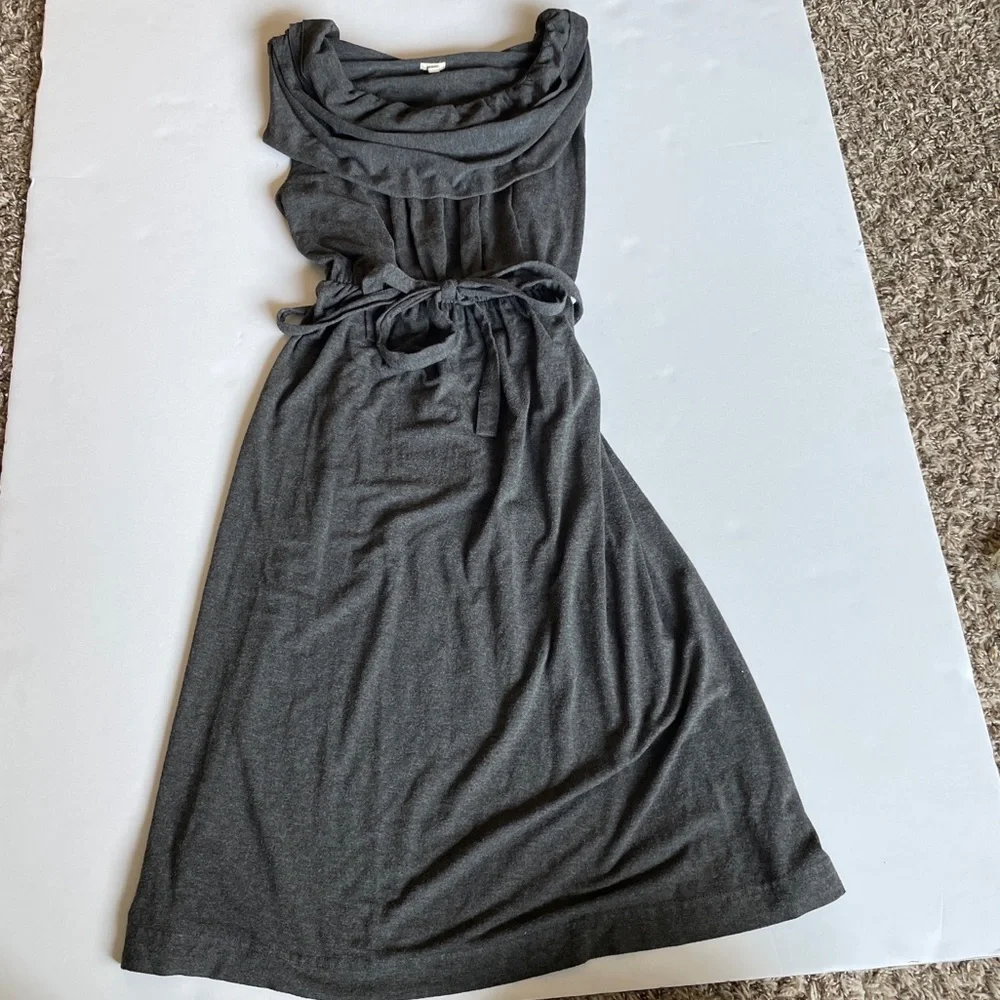 J.Crew Jersey Ruffle Neck Soft Dress